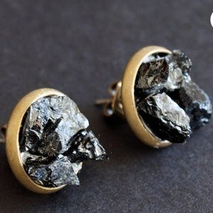 🚨12 HOUR SALE🚨 Black Tourmaline Stud Earrings